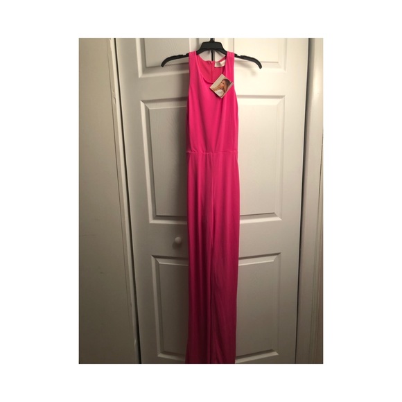 Kittenish Pink Jumpsuit - Picture 1 of 2